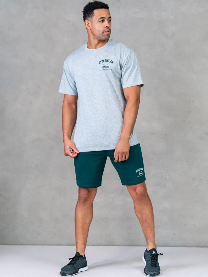 Gym Shorts Mens Ryderwear Legacy Track Shorts Emerald