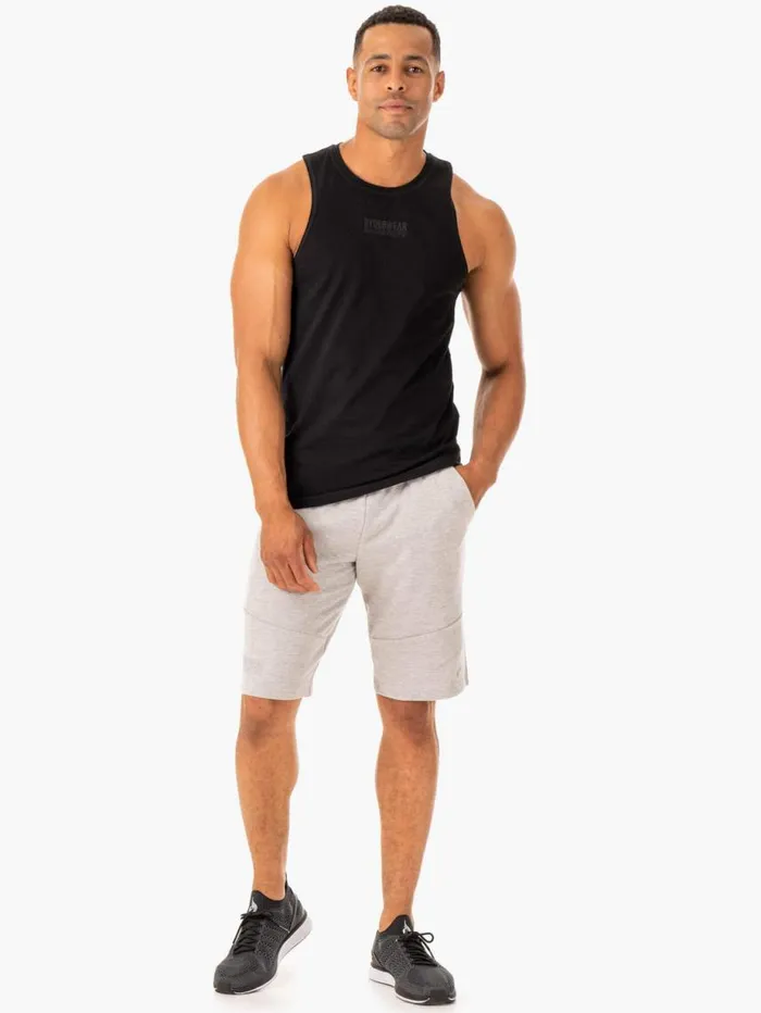 Gym Shorts Mens Ryderwear Limitless Track Short Grey Marl