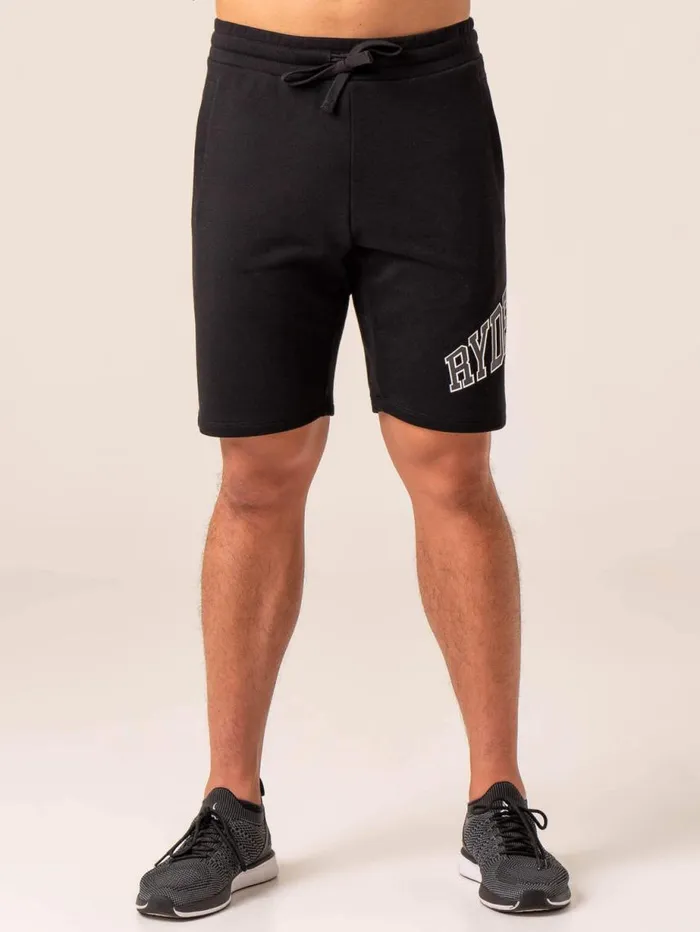 Gym Shorts Mens Ryderwear Men039s Collegiate Track Short Black