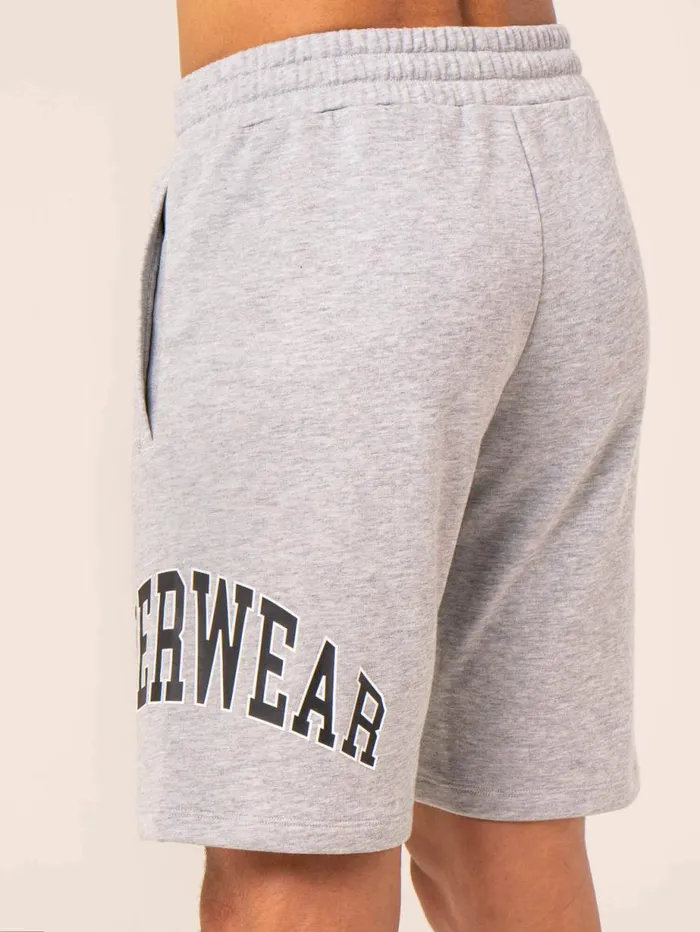 Gym Shorts Mens Ryderwear Men039s Collegiate Track Short Grey Marl
