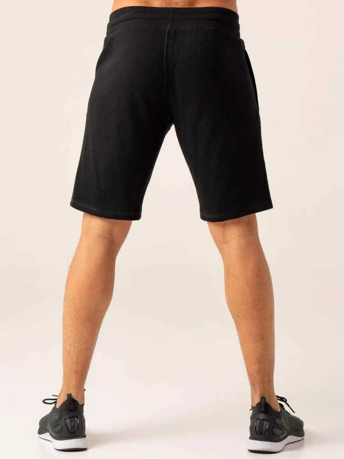 Gym Shorts Mens Ryderwear Men039s Waffle Lounge Shorts Black