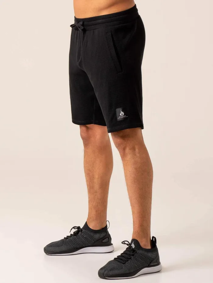Gym Shorts Mens Ryderwear Men039s Waffle Lounge Shorts Black