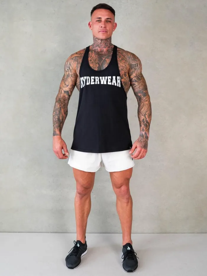 Gym Shorts Mens Ryderwear Octane Arnie Shorts Off White