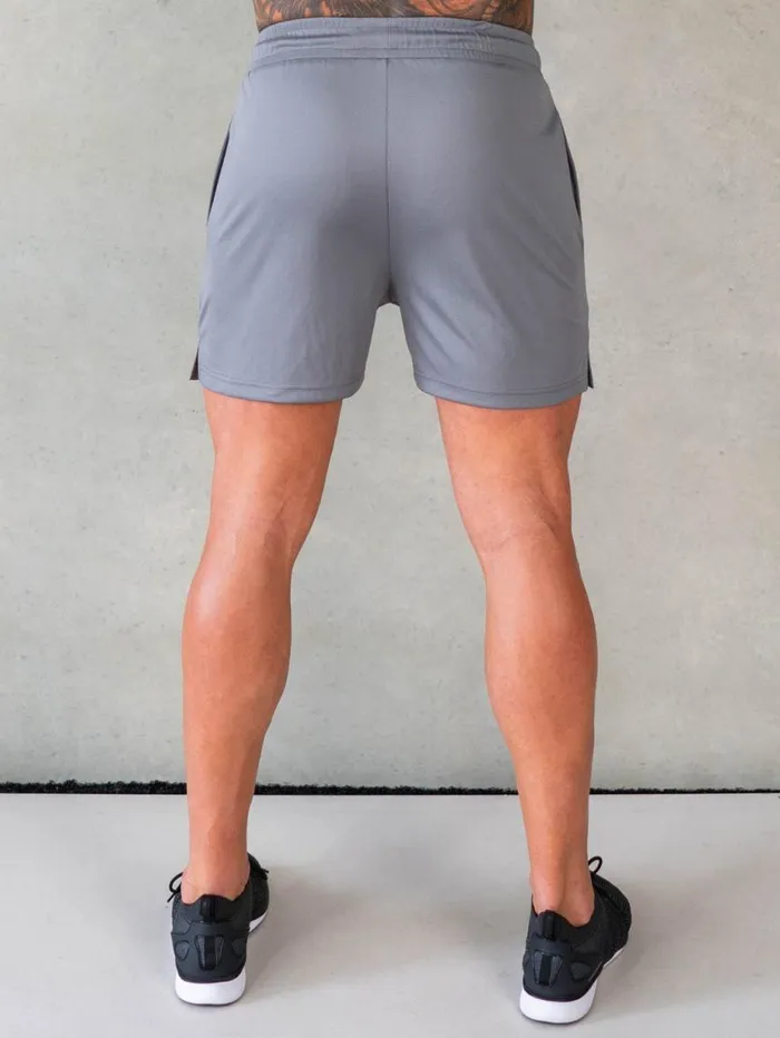 Gym Shorts Mens Ryderwear Octane Mesh Shorts Steel Grey