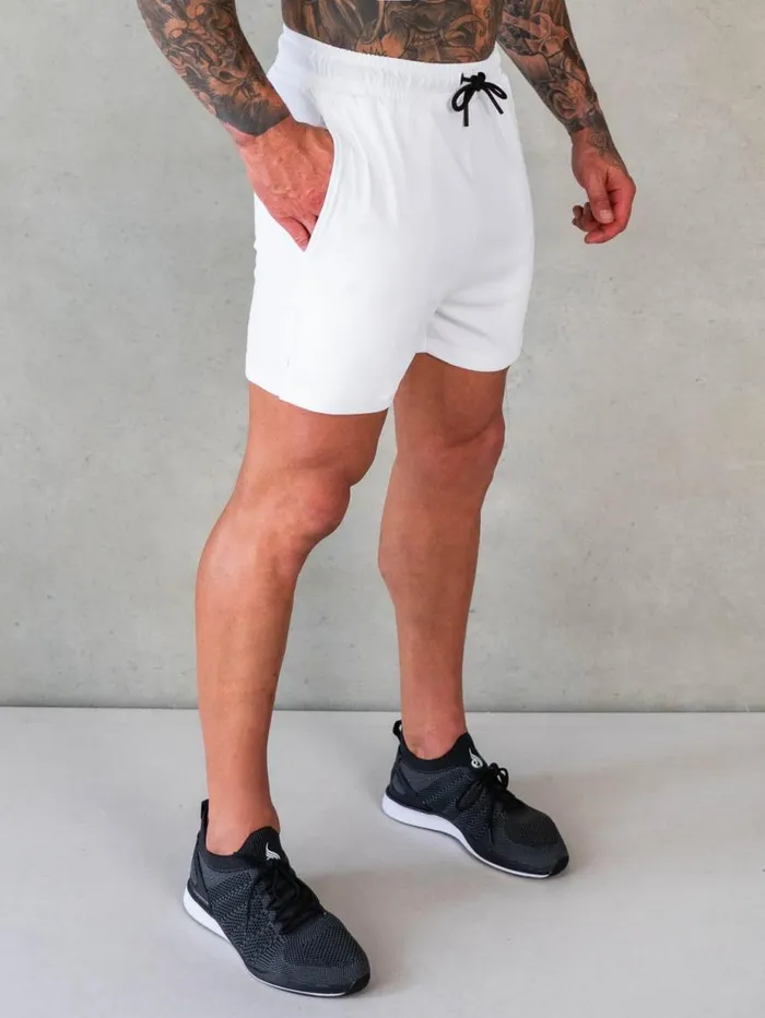 Gym Shorts Mens Ryderwear Octane Mesh Shorts White