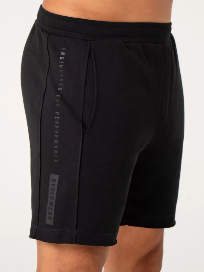 Gym Shorts Mens Ryderwear Pursuit Track Shorts Black