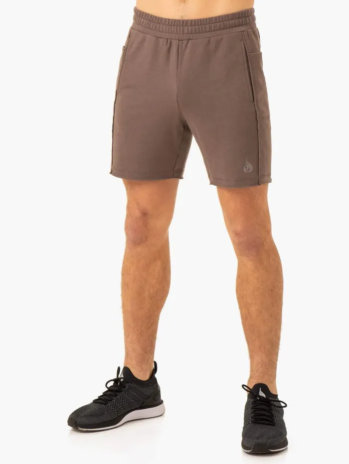 Gym Shorts Mens Ryderwear Pursuit Track Shorts Taupe