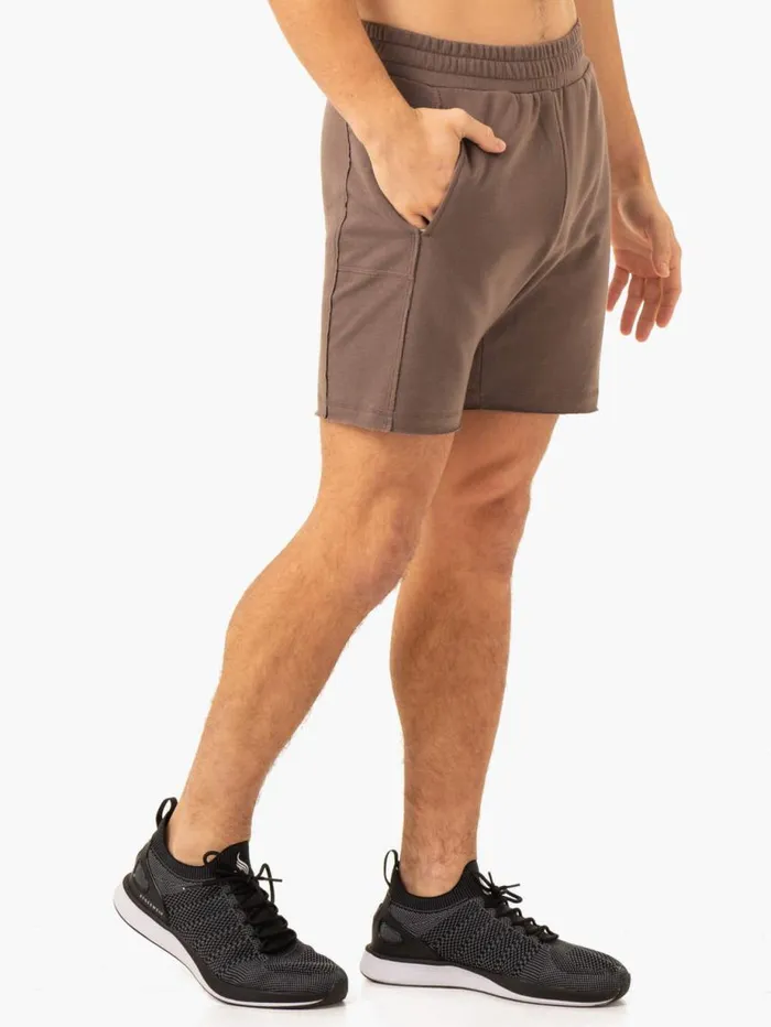 Gym Shorts Mens Ryderwear Pursuit Track Shorts Taupe