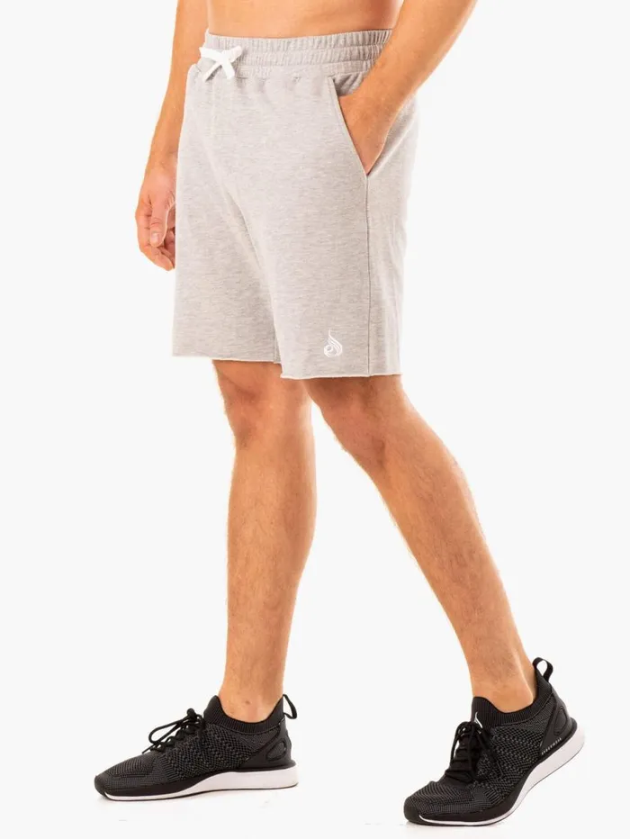 Gym Shorts Mens Ryderwear Recharge Track Gym Short Grey Marl
