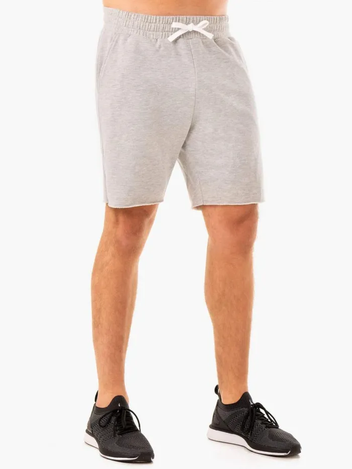 Gym Shorts Mens Ryderwear Recharge Track Gym Short Grey Marl