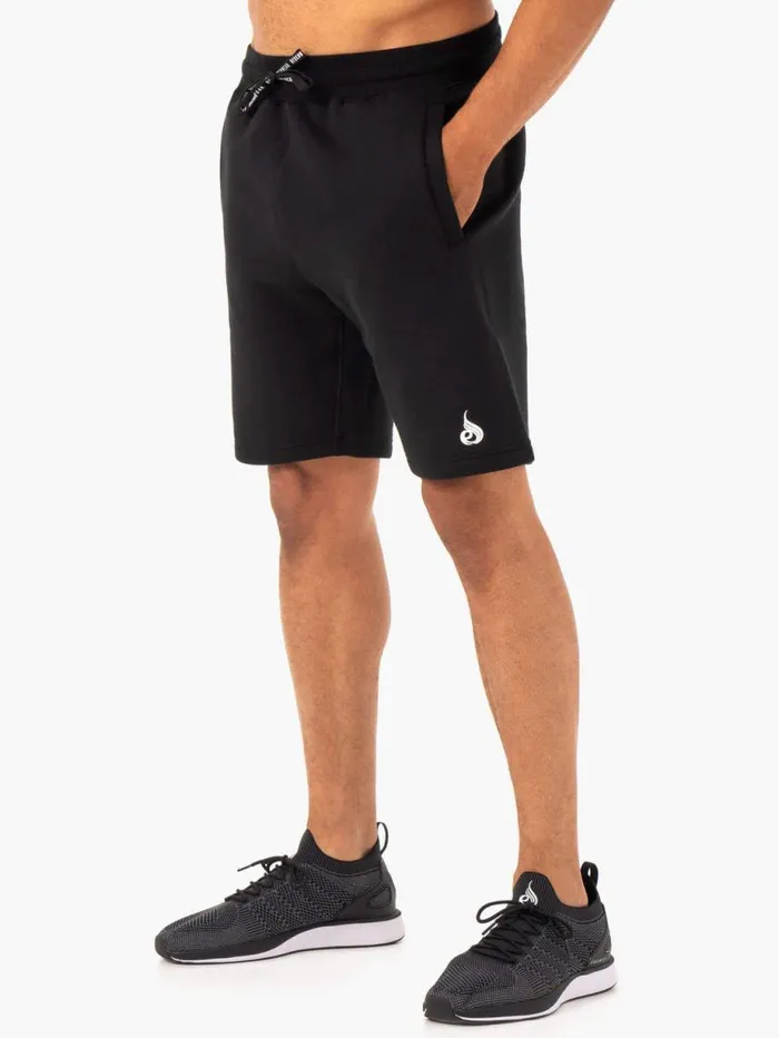 Gym Shorts Mens Ryderwear Recharge Track Short Black
