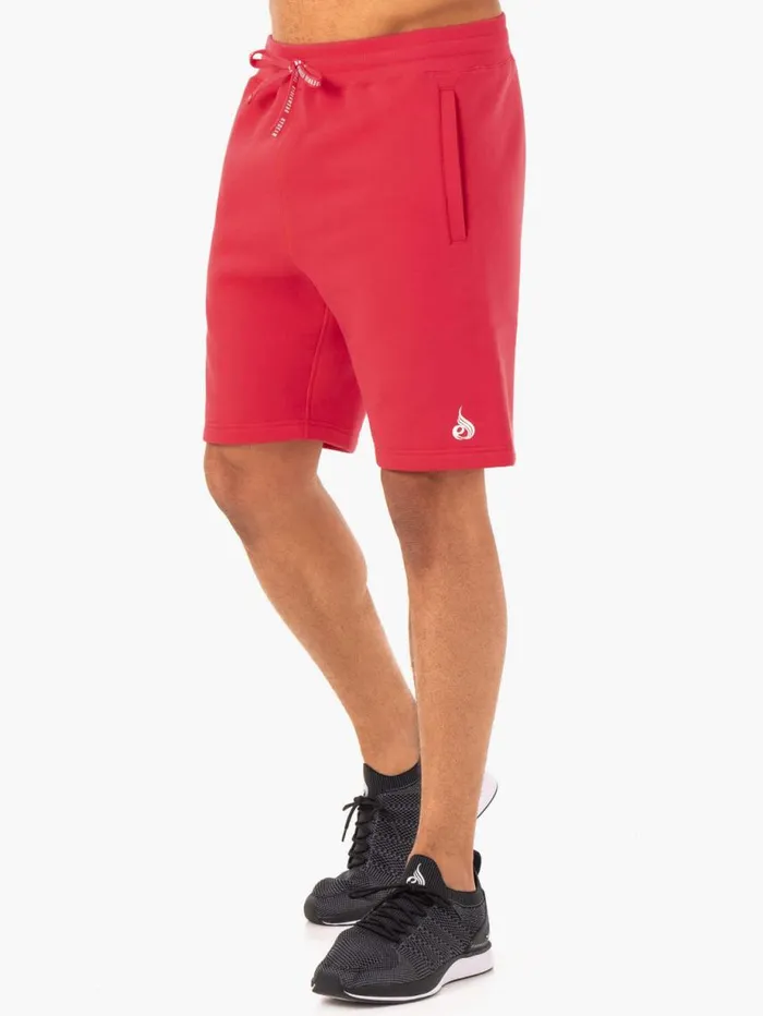 Gym Shorts Mens Ryderwear Recharge Track Short Red