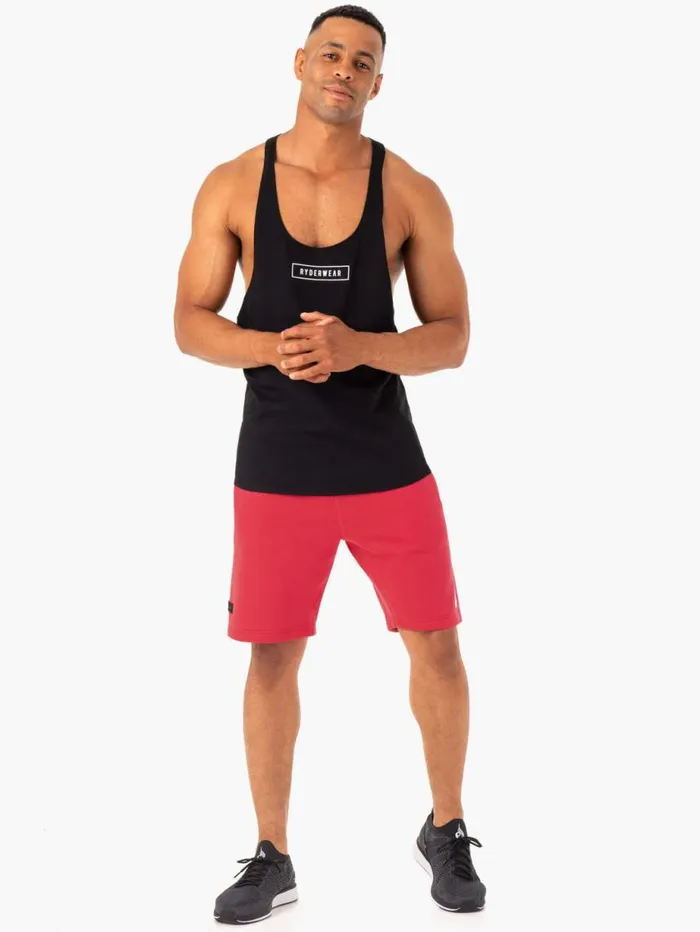 Gym Shorts Mens Ryderwear Recharge Track Short Red