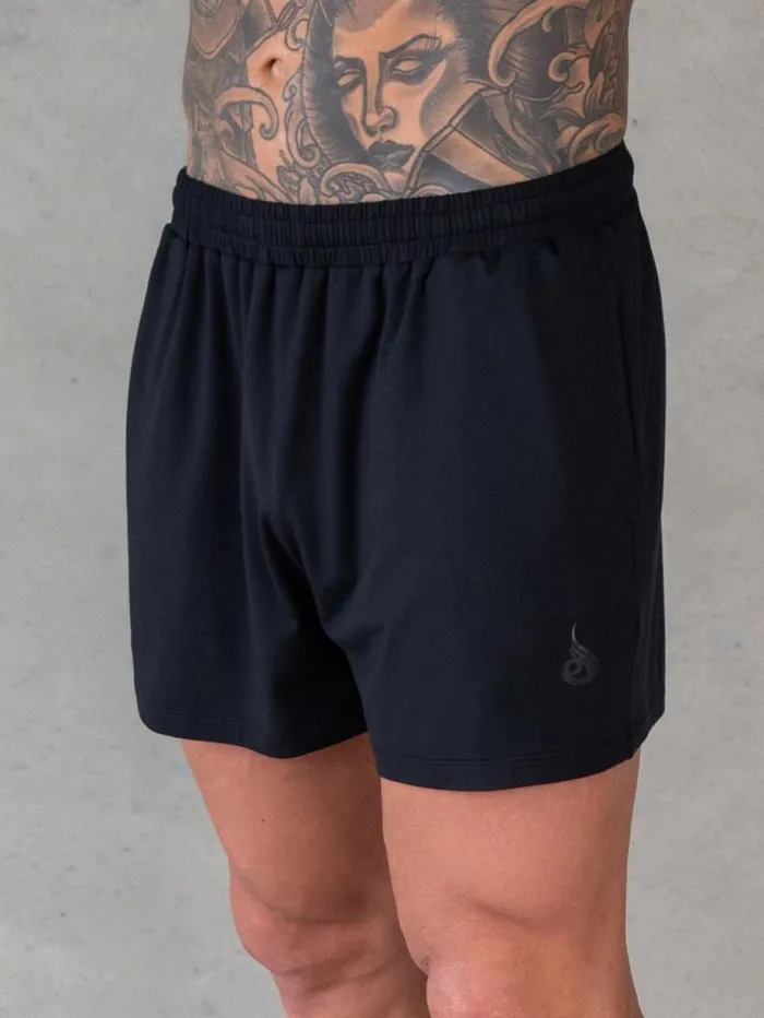Gym Shorts Mens Ryderwear Soft Tech Arnie Shorts Black