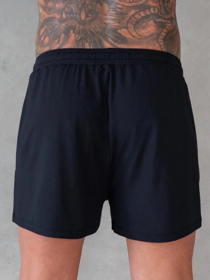 Gym Shorts Mens Ryderwear Soft Tech Arnie Shorts Black