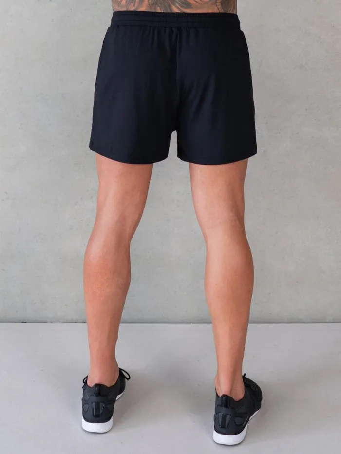 Gym Shorts Mens Ryderwear Soft Tech Arnie Shorts Black