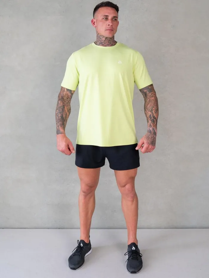 Gym Shorts Mens Ryderwear Soft Tech Arnie Shorts Black