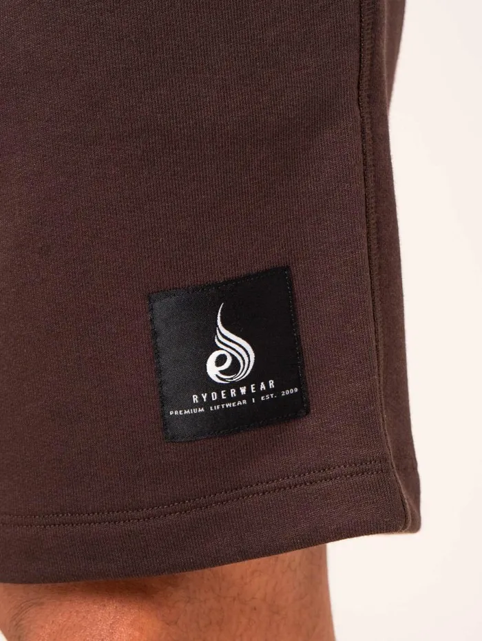 Gym Shorts Mens Ryderwear Terrain Track Shorts Dark Oak