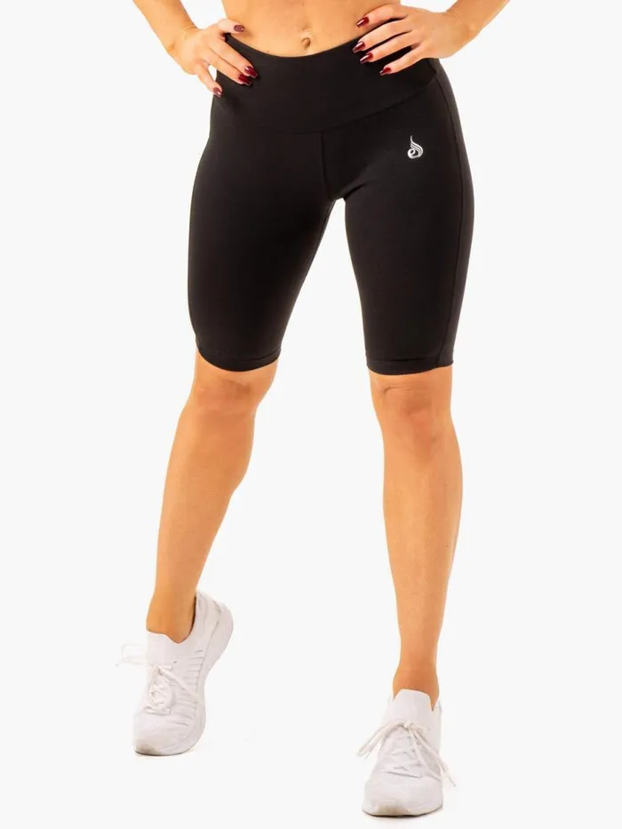 Gym Shorts Womens Ryderwear Action Bike Short Black