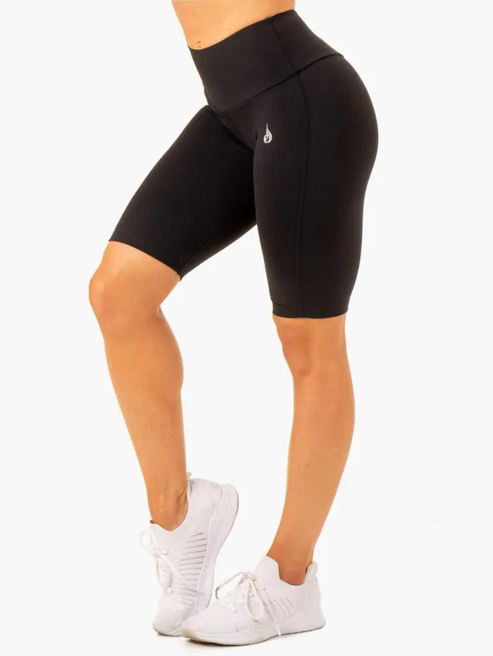 Gym Shorts Womens Ryderwear Action Bike Short Black