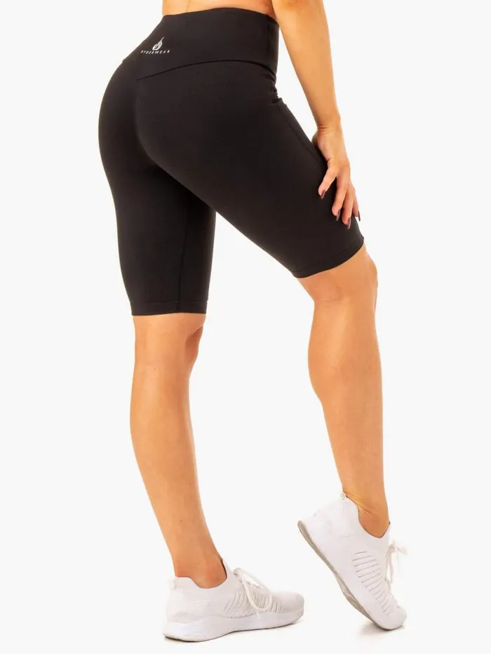 Gym Shorts Womens Ryderwear Action Bike Short Black