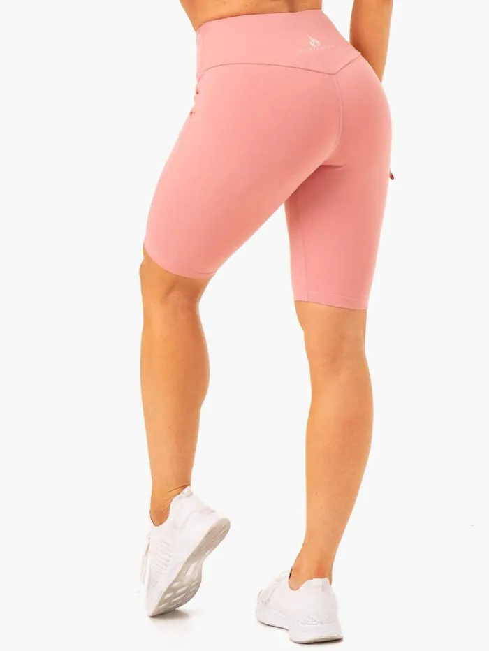 Gym Shorts Womens Ryderwear Action Bike Short Blush Pink
