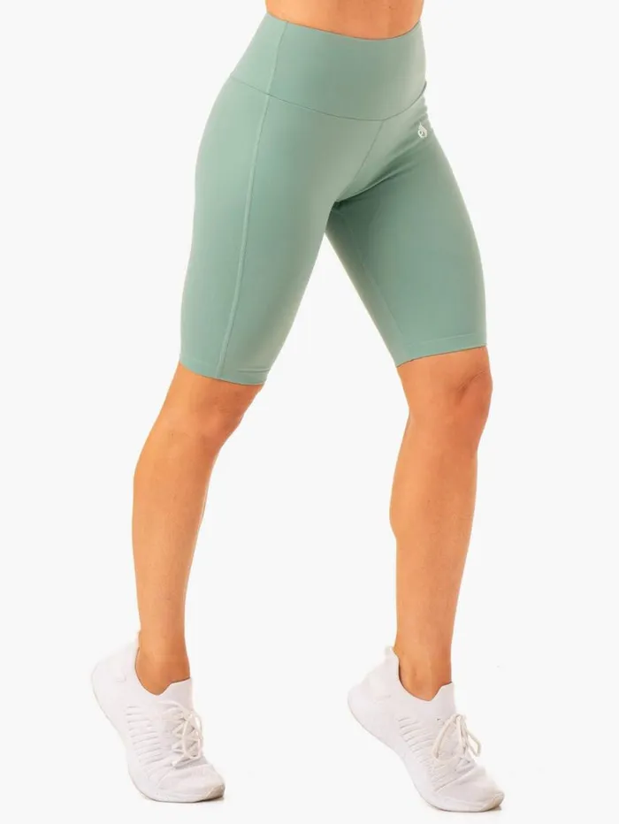 Gym Shorts Womens Ryderwear Action Bike Short Sage