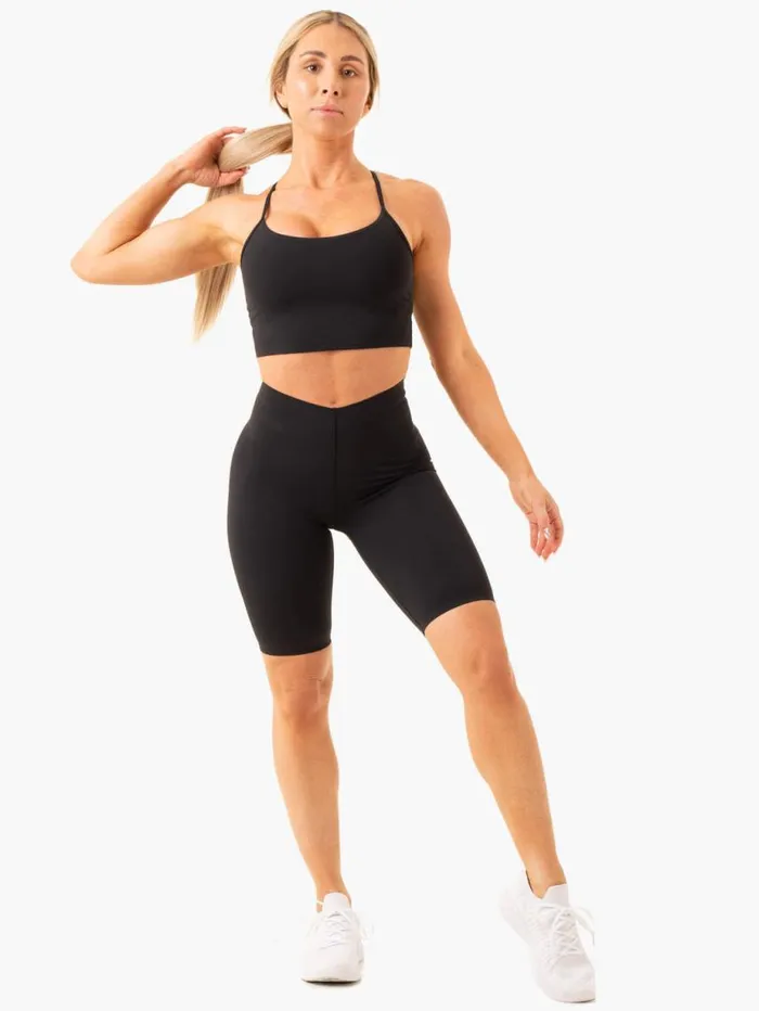 Gym Shorts Womens Ryderwear Extend Compression Bike Shorts Black