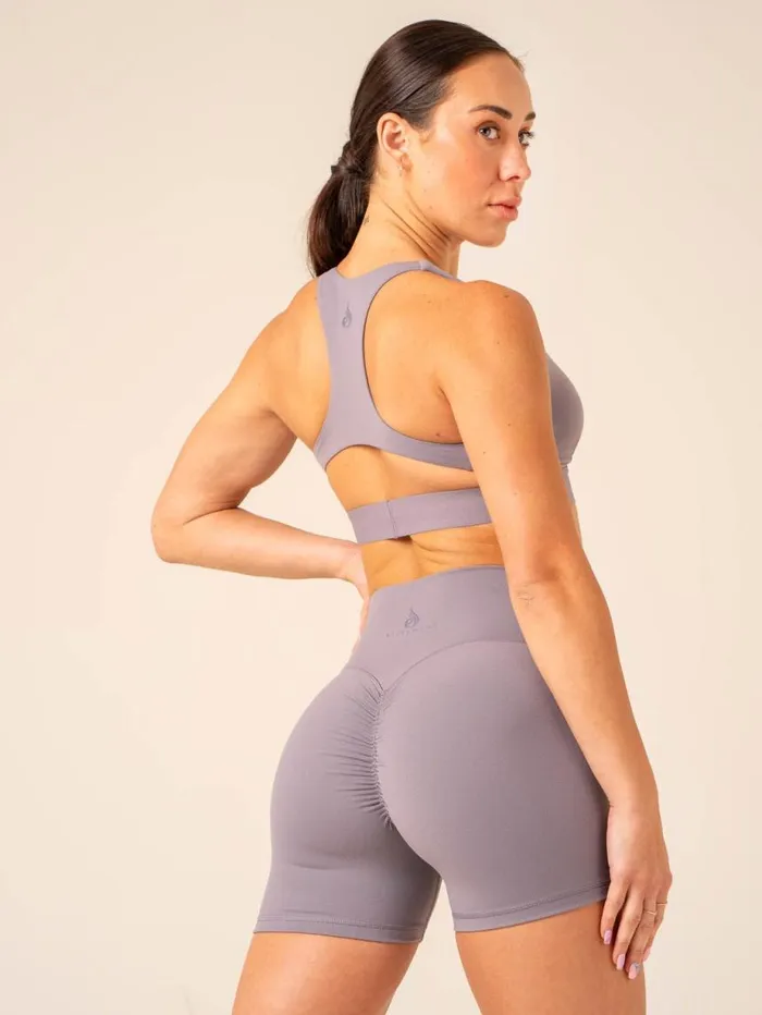 Gym Shorts Womens Ryderwear Extreme Scrunch Shorts Mauve