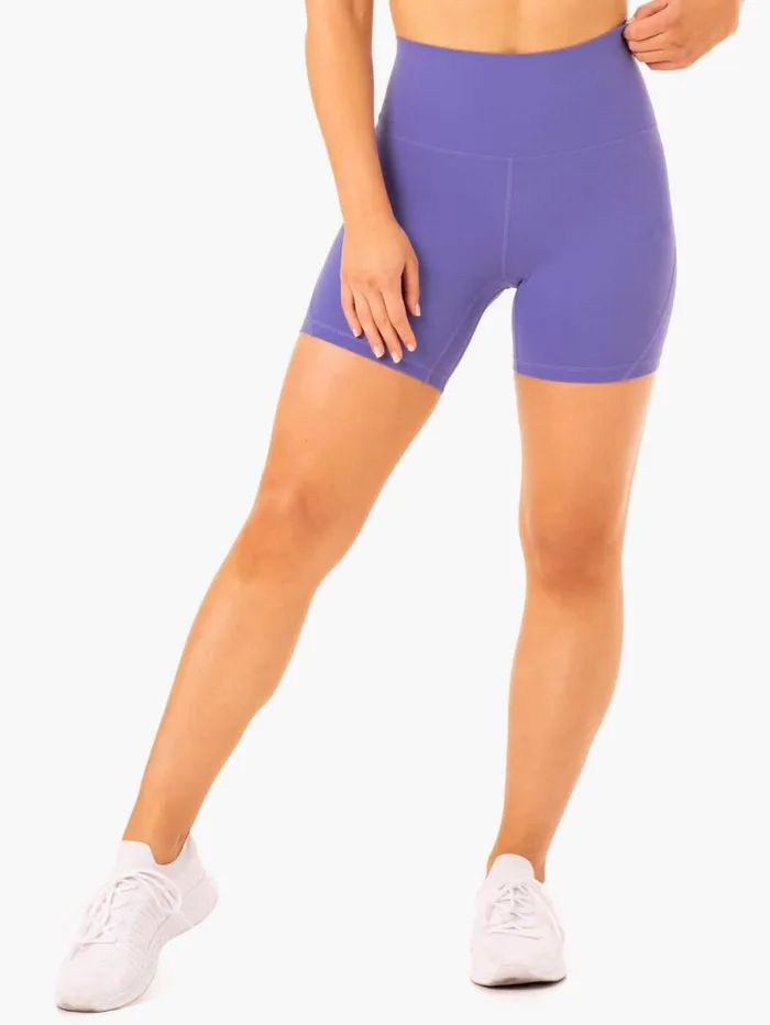 Gym Shorts Womens Ryderwear NKD Align Shorts Purple