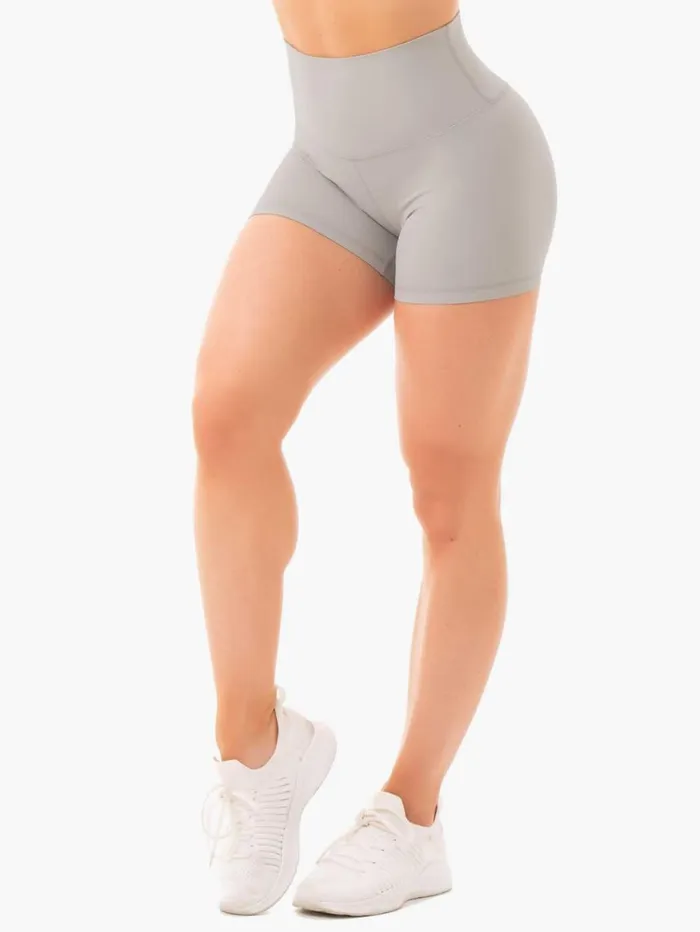Gym Shorts Womens Ryderwear NKD High Waisted Shorts Grey
