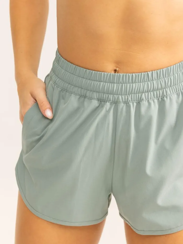 Gym Shorts Womens Ryderwear Persist Training Shorts Dusty Green