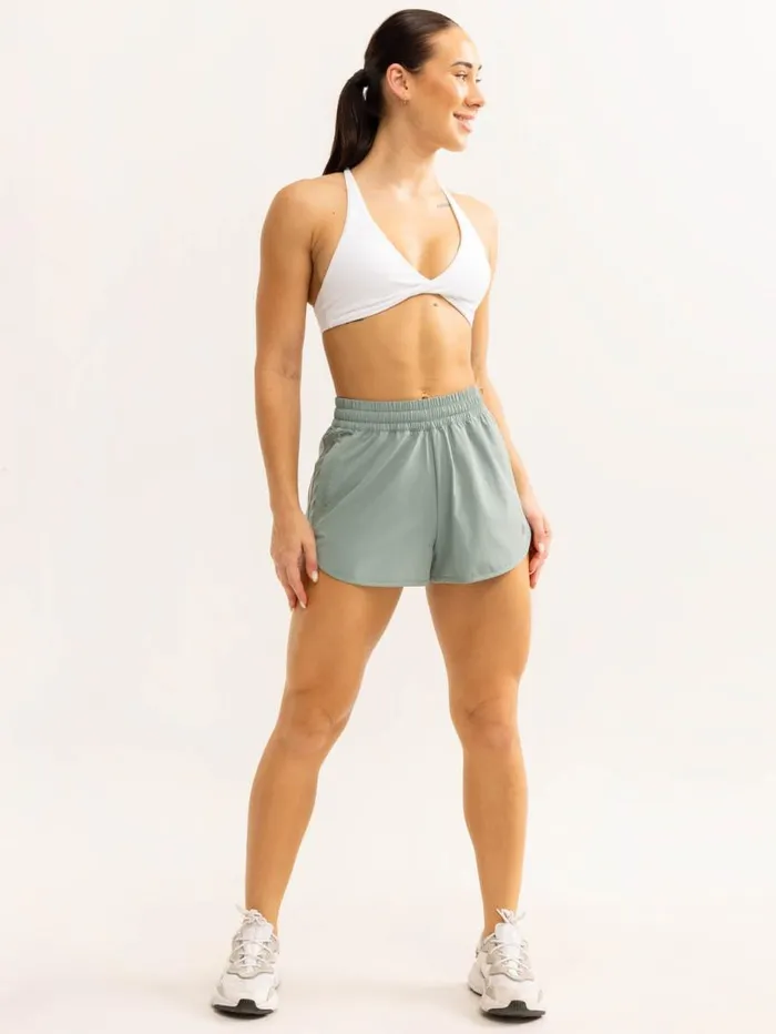 Gym Shorts Womens Ryderwear Persist Training Shorts Dusty Green