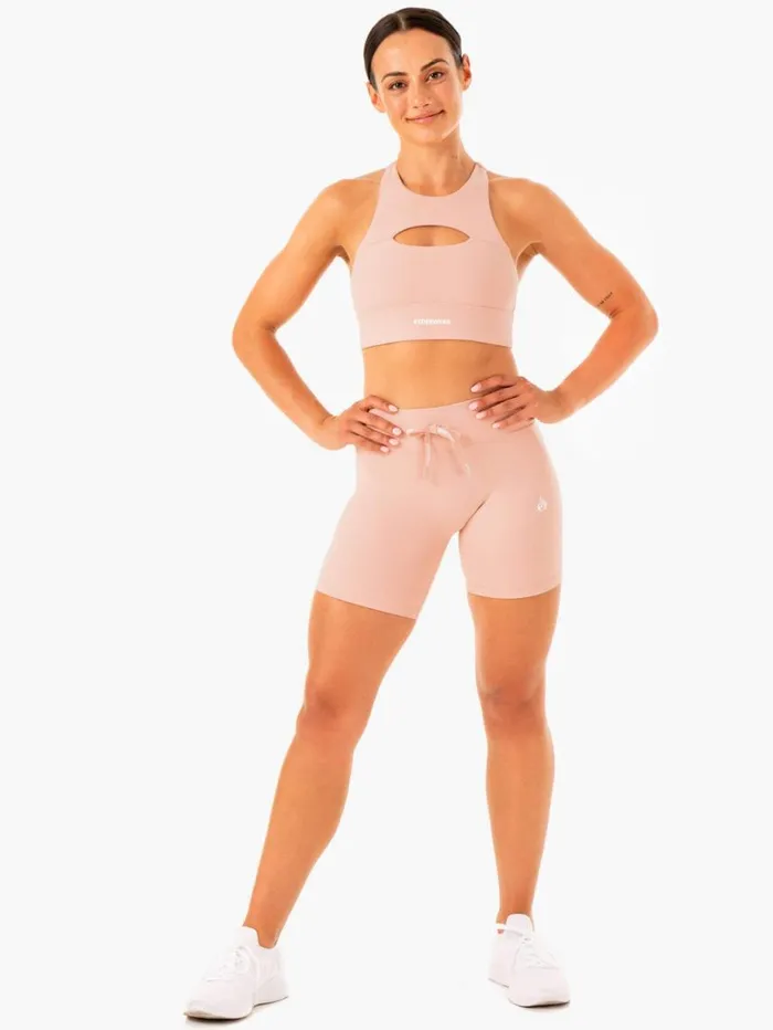 Gym Shorts Womens Ryderwear Replay High Waisted Shorts Nude