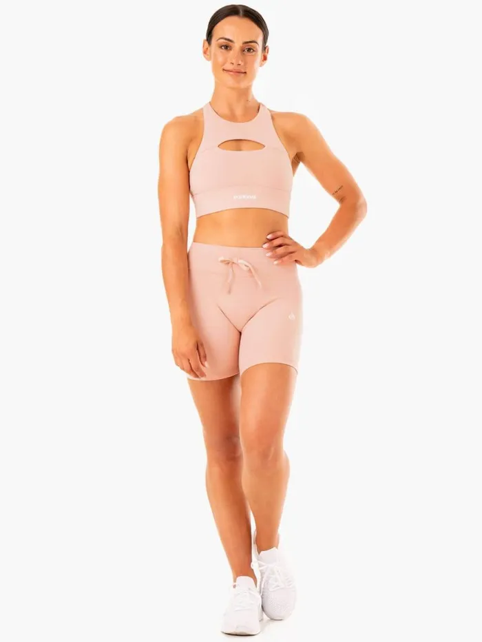 Gym Shorts Womens Ryderwear Replay High Waisted Shorts Nude