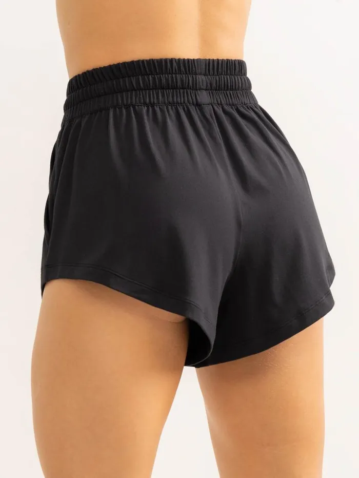 Gym Shorts Womens Ryderwear Soft Tech Shorts Black