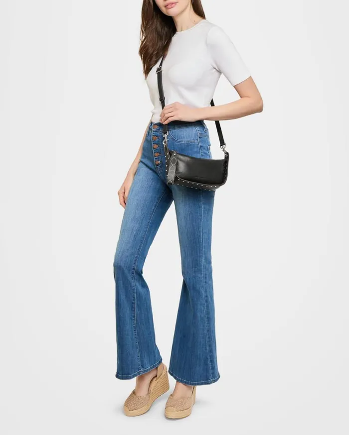 Hamilton Crossbody Black With Silver Women Aimee Kestenberg Crossbody Bags