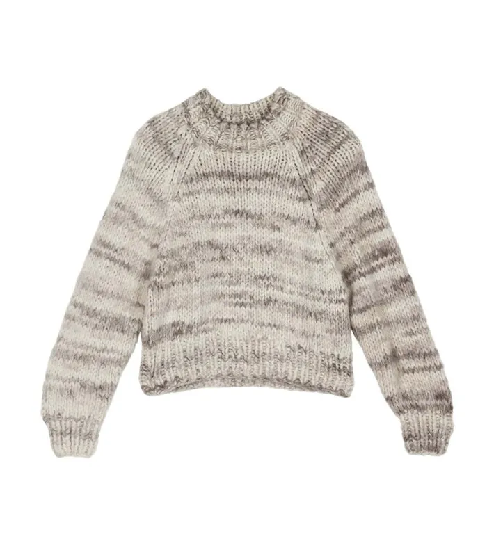 HAMPSHIRE SWEATER Birch Bark Space Dye Shop DEN Knitwear