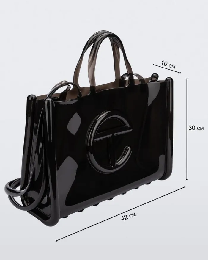 Handbags Women Melissa Large Jelly Shopper Black