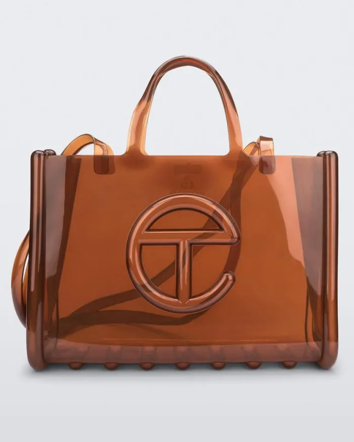 Handbags Women Melissa Large Jelly Shopper Brown