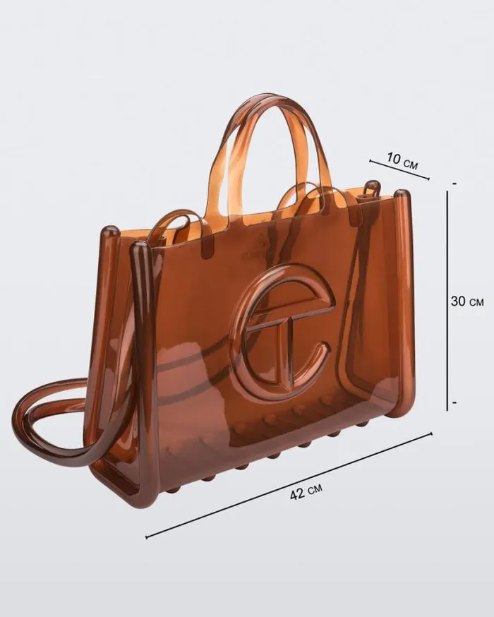 Handbags Women Melissa Large Jelly Shopper Brown