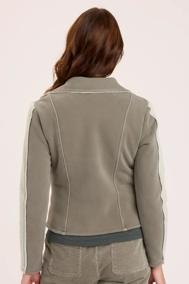 Hanford Moto Jacket Grove Pigment Clothing XCVI Jackets