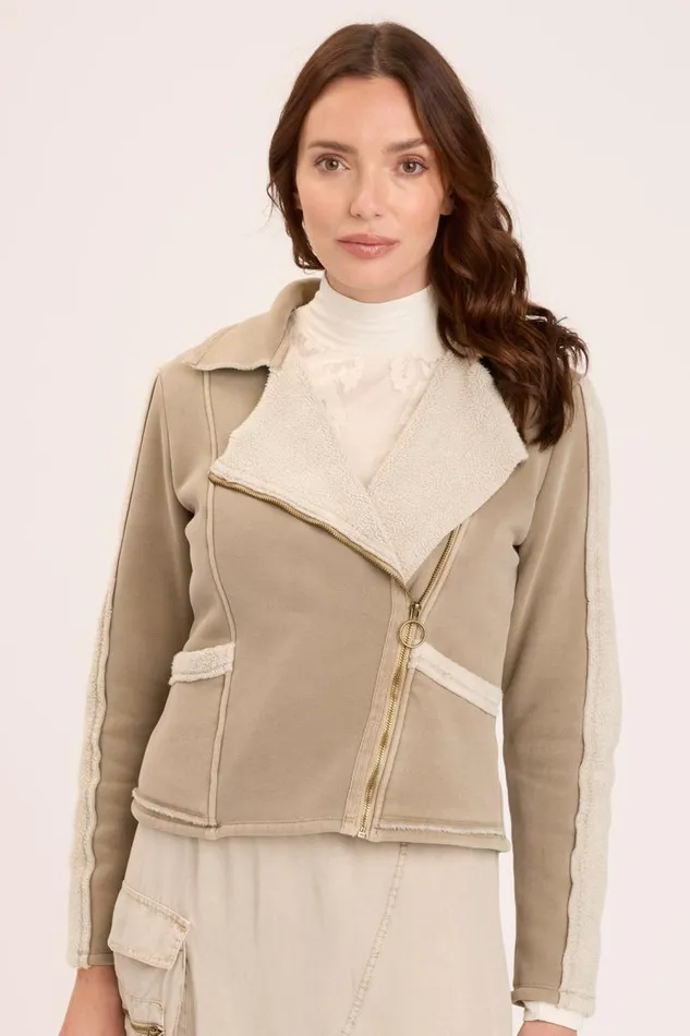 Hanford Moto Jacket Tanglewood Pigment Clothing XCVI Jackets