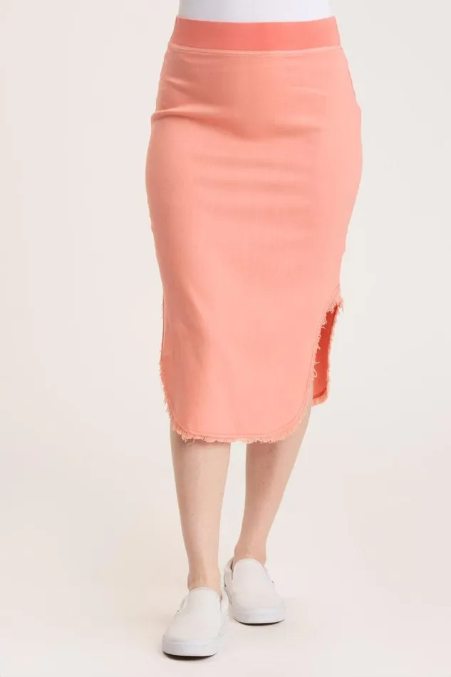 Harlowe High Side Midi Skirt Tambourine Pigment Clothing XCVI Skirts