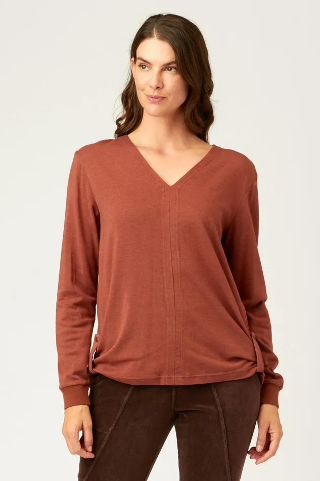 Harriet Pullover Dark Nubuck Clothing XCVI Sweatshirts