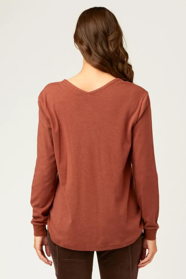 Harriet Pullover Dark Nubuck Clothing XCVI Sweatshirts