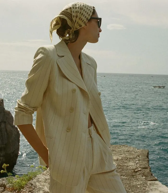 HARRISON JACKET Gessato Stripe Shop DEN Jackets and Coats