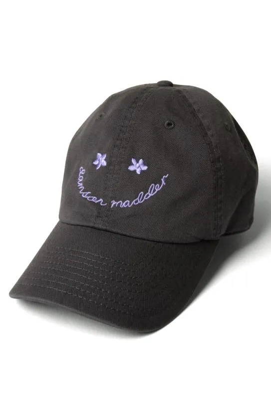 Hats Accessories Damson Madder Smiley Cap With Lilac Embroidery 8211 Web Exclusive