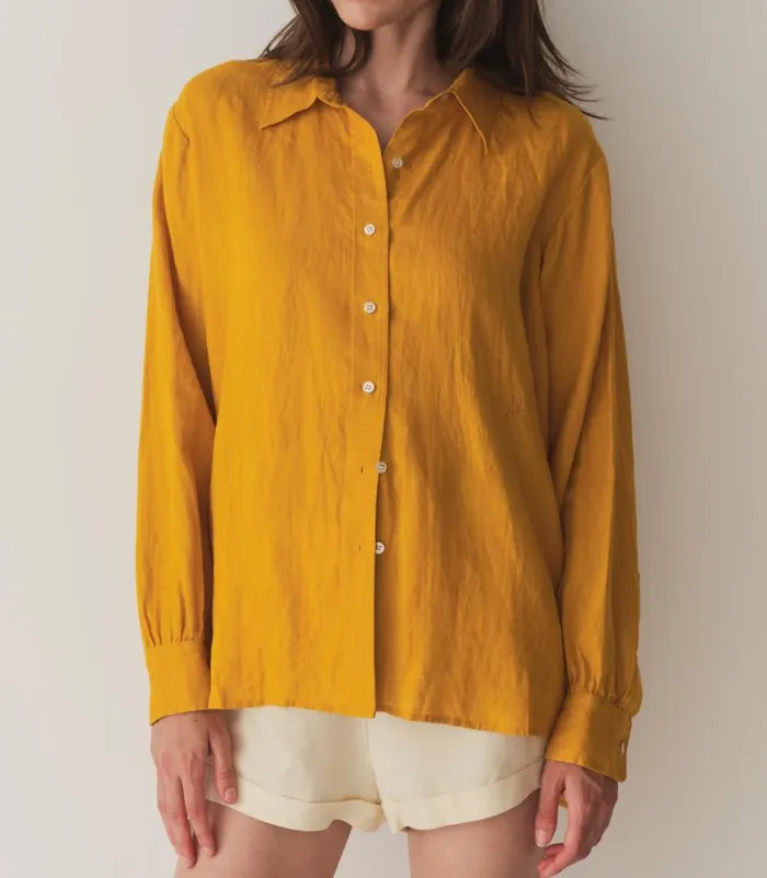 HAVA LINEN TOP Sunflower Shop DEN Tops