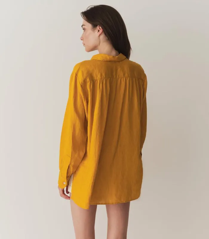HAVA LINEN TOP Sunflower Shop DEN Tops